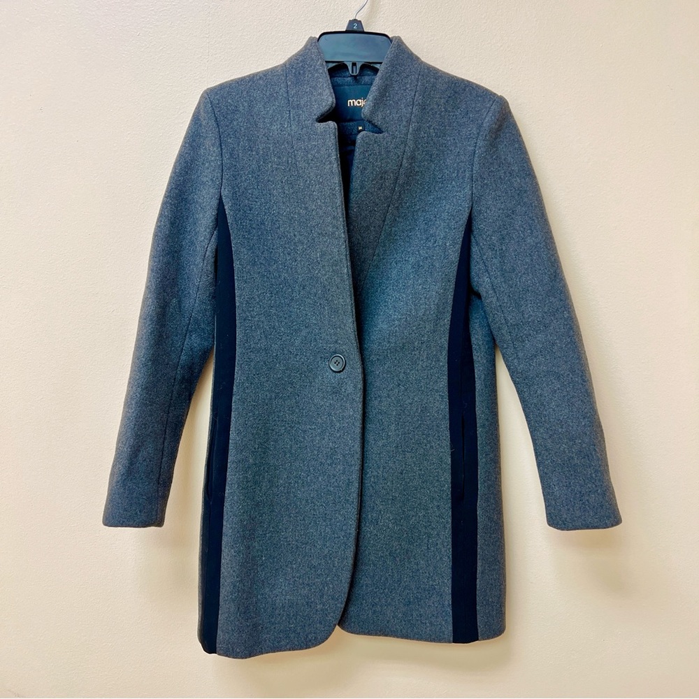 Maje Grey Wool Coat